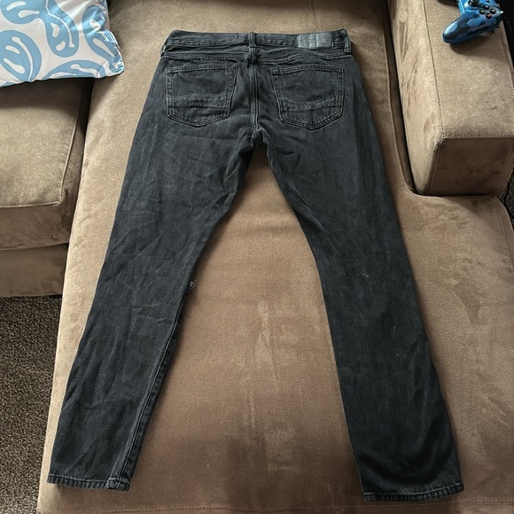 PacSun Men’s Slim 30x32 Black Jeans with rips - Picture 5 of 7